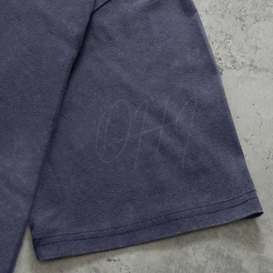 Camiseta Oversize Vintage Lavada y Desgastada para Hombre, Estilo Urbano, con Dobladillo Deshilachado, de Algodón, con Logotipo Personalizado, Casual, Ecológica y Transpirable - Product Image 4