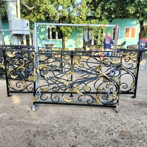 Custom Wrought Iron Balcony Railing Panels – Decorative Iron Railings with Powder Coated Finish for Outdoor Use and Durability - Product Image 4