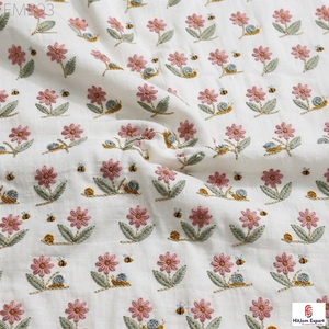 Tissu de broderie à points de chaînette de qualité supérieure, léger, pour robe de mariée, tenue de cérémonie, fabricant de textiles sur mesure OEM ODM - Product Image 6