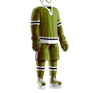 Conjunto de Uniforme de Hockey sobre Hielo Personalizado para Hombre Adulto, 100% Poliéster, Secado Rápido, Transpirable, Impresión Digital, Ropa Deportiva de Equipo - Product Image 4