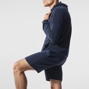 Conjunto de Sudadera con Capucha y Pantalones Cortos de Algodón para Hombre al por Mayor, Traje Deportivo Casual de Verano, Conjunto Corto Personalizado OEM ODM - Product Image 3