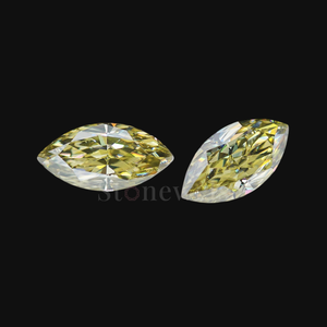 Piedra de diamante marquesa amarilla de lujo Stonewels, certificada, cultivada en laboratorio, para fabricación de joyería OEM ODM - Product Image 3