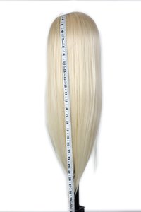 Ligne de cheveux réaliste, toucher doux, teinte blanche, texture lisse, ajustement confortable, construction fabriquée à la machine - Product Image 2