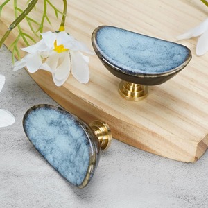 <b>ceramic</b> drawer <b>knobs</b> <b>ceramic</b> door <b>knobs</b> Minimalist Wooden Cabinet Drawer with Oval <b>Knob</b> for Living Room - Product Image 4