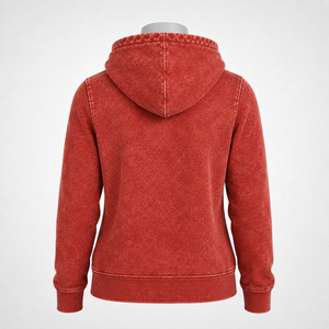 <b>Women</b> Acid Wash <b>Hoodie</b> Designed With A <b>Soft</b> Hand Feel, Relaxed Fit And Vintage Inspired Finish For Modern Casual Collections - Product Image 5