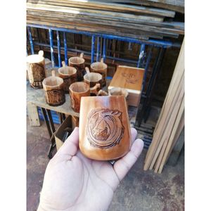 Mug en bois naturel artisanal pour articles promotionnels de haute qualité par RR ENTERPRISES Inde - Product Image 3