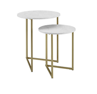 Table basse de luxe en bois brun et fer, table d'appoint carrée ou ovale, pour maison intelligente, villa, salle à manger de luxe