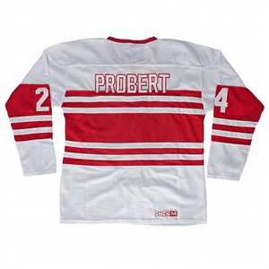 Jersey de Hockey sobre Hielo Retro de Alta Calidad, Personalizable, Estilo Americano, Uniforme Deportivo de Poliéster - Product Image 2