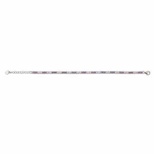 925 Sterling <b>Silver</b> Purple Gemstone Tennis Bracelet for Women High Polish Elegant Party <b>Wedding</b> Daily Wear Jewelry - Product Image 5