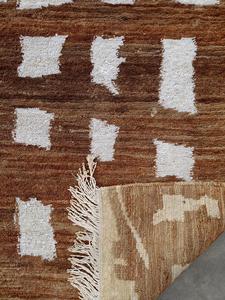 Tapis en jute noué à la main par un designer, avec taille et motif personnalisés, au prix de gros - Product Image 5