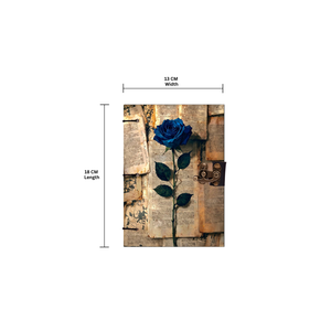 <b>A5</b> Handmade Paper <b>Notebook</b> 100 Pages | Premium Eco Friendly Journal Elegant Vintage Flower Theme | Hard Cover Diary Sketchbook - Product Image 4