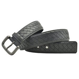 Cinturón de Cuero Genuino Hecho a Mano para Hombre, Estilo Retro, Casual, con Hebilla de Cobre, Alta Calidad, Longitud Personalizable - Product Image 1