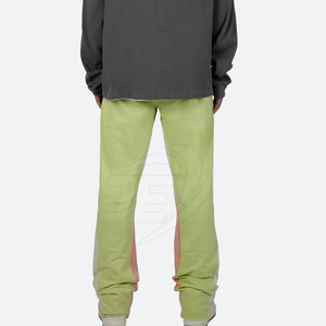 Pantalones apilados personalizados al por mayor para hombre, diseño único, gran oferta, cantidad a granel, pantalones apilados rectos de cintura alta - Product Image 4