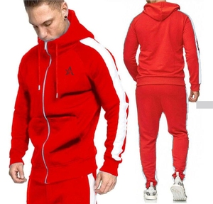 High Quality Custom Logo Suits Stylish Solid Color Blank <b>Plain</b> <b>Tracksuit</b> Jacket Men Sweatsuit Sets for Men - Product Image 5