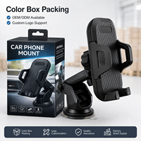 Support de téléphone universel pour voiture à ventouse pour pare-brise et tableau de bord 360° °   Support réglable