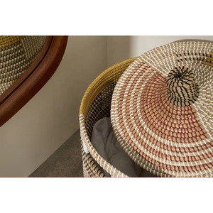 Paniers en jonc de mer pour vêtements, paniers de rangement faits à la main, vente en gros, écologiques, fabriqués au Vietnam - Product Image 6