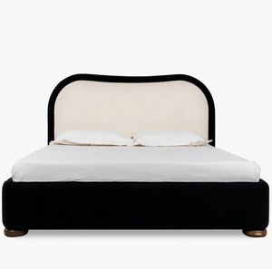 Modern Upholstered <b>Bed</b> Frame King Size Soft <b>Bed</b> with Quilted Headboard and Footboard Fabric Upholstery - Product Image 3