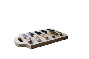 Juego de Cuchillos de Chef de 5 Piezas, Cuchillos de Cocina Profesionales con Mangos Octagonales de Madera, Ultra Afilados, Duraderos, Herramientas de Cocina Ambidiestras - Product Image 4