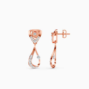 Pendientes de Diamantes Geométricos en Plata 925, Joyería Clásica para Mujer, Corte Brillante Redondo, Engaste de Garras - Product Image 5
