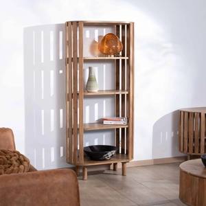 Librería de diseño de 4 niveles Vandana Royal Origin en madera maciza de acacia Latura - Product Image 3