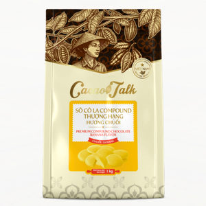 Biscuits et gâteaux de boulangerie, composé banane-chocolat, boutons de cacao 1KG, ingrédients alimentaires HALAL, emballage personnalisé, marque à l'international - Product Image 1