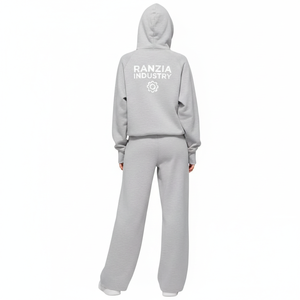 เสื้อฮู้ดซิป RANZIA รุ่น Distressed สำหรับผู้ชาย เสื้อฮู้ดซิป RANZIA รุ่น Street แบบหนา เสื้อฮู้ดซิป RANZIA รุ่น Acid Wash สำหรับผู้ชาย แบบหนาและ Distressed - Product Image 2