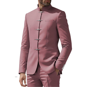 Chaqueta Tradicional Bávara para Hombre, Trachtenjacke Alemana, Cuello Alto, Cierre de un Solo Botón, Ropa de Herencia Alpina - Product Image 4