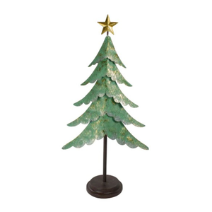 Ornement de table de Noël en métal de qualité supérieure, décoration de Noël moderne avec étoile sur le dessus, bon prix - Product Image 1