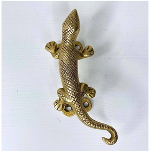 Tiradores de latón de alta calidad con diseño de lagarto para puertas, tiradores de metal para cajones, armarios, cómodas y guardarropas - Product Image 3