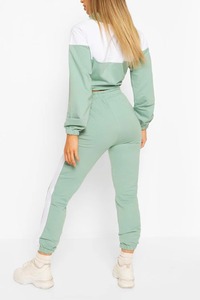 Conjunto de Sudaderas Personalizadas para Mujer, Pantalones Deportivos de Cintura Alta, 2 Piezas, Sudadera con Estampado Lavado - Product Image 4