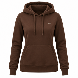 Sudadera con Capucha de Felpa de Algodón Grueso de 400 g/m², con Hombros Caídos, Lavado Ácido, Logotipo Bordado Personalizado, para Mujer, Fabricante OEM - Product Image 5