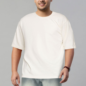 Mens Oversized Plain <b>White</b> Cotton <b>T</b>-<b>Shirt</b> Short Sleeve O-Neck Casual Jersey <b>Fit</b> Factory price Polyester/Cotton loose <b>fit</b> <b>t</b>-<b>shirt</b> - Product Image 3
