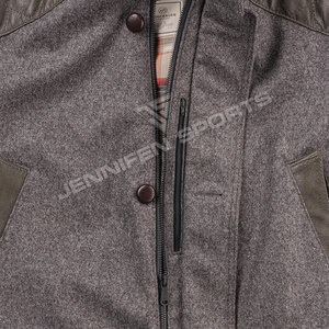 Veste de chasse pour homme en duvet d'oie, 100% laine, haut de gamme, longue, personnalisée, chaude, veste de chasse sur mesure - Product Image 5