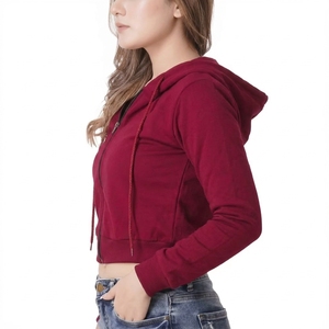 เสื้อฮู้ดซิปแบบครอปทรงสลิมฟิตสำหรับฤดูหนาว ยูนิเซ็กซ์ ผ้าฟลีซน้ำหนักเบา ระบายอากาศได้ดี ปักลายสวยงาม เหมาะสำหรับใส่ในชีวิตประจำวัน - Product Image 3