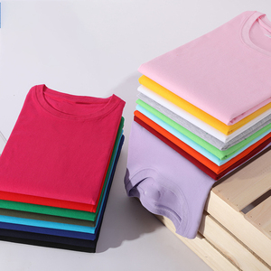 Camiseta de Manga Corta de Color Sólido de Algodón Peinado de 180 g, con Logotipo Personalizado Bordado, Precio de Fábrica en Bangladesh, OEM - Product Image 2