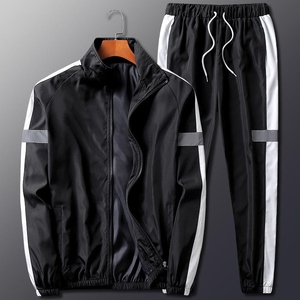 Chaqueta Deportiva de Nailon Reflectante Personalizada para Hombre - Conjunto de 2 Piezas, Ropa Deportiva Ligera de Verano OEM - Product Image 4
