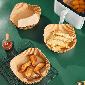 Disposable Eco-Friendly Baking Paper <b>Liners</b> for Air Fryer Square Non-Stick Food Grade Parchment Paper Silicon Coating Recyclable - Product Image 5