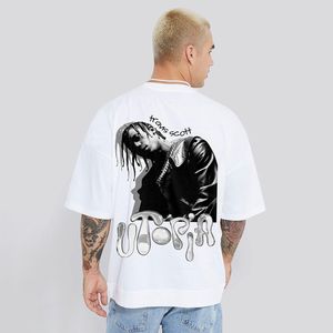 Meilleures ventes : T-shirts graphiques oversize noirs personnalisés imprimés DTG pour hommes, style streetwear, en tissu de 300 grammes, haute qualité - Product Image 1