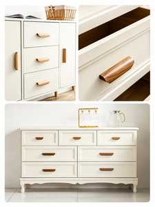 Manijas Modernas de Madera Sólida para Puertas, Herrajes de Madera Natural para Interiores, Dormitorios, Baños, Cocinas, Suministro de Muebles - Product Image 6