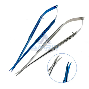 Micro-ciseaux de type Mueller en gros, 12 cm, pour dissection extrêmement précise, en acier inoxydable, outil chirurgical réutilisable - Product Image 5