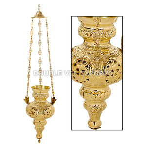 ตะเกียงน้ำมันแขวนทำจากทองเหลือง |   โคมไฟแขวนสำหรับโบสถ์ – DOUBLE VEE EXPORTS - Product Image 2