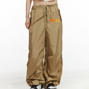 กางเกงวอร์มแฟชั่นลำลองสีตัดกันเอวสูงทรงหลวมระบายอากาศได้ดีสำหรับออกกำลังกายวิ่งจ๊อกกิ้งสำหรับผู้หญิง - Product Image 4