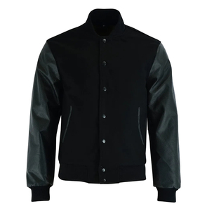 Custom Print <b>Long</b> Sleeve <b>Men</b> Letterman Button <b>Jacket</b> Hoodie Plain Blank Varsity Fleece Baseball <b>Men's</b> <b>Jackets</b> Hoodies - Product Image 3