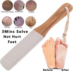 UBI UBI-2058 Râpe à callosités pour pieds, lime de pédicure, éliminateur de peaux mortes et de callosités pour talons fendillés, utilisation humide et sèche, manche en bois, usage domestique - Product Image 3