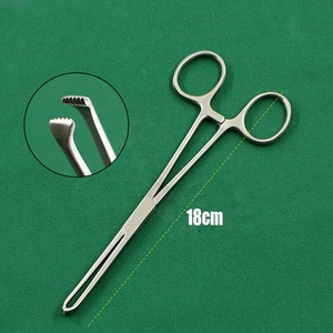 Pince à tissus manuelle en acier inoxydable Allis, 14-18 cm, 4x5 dents, haute qualité, pour usage hospitalier, pour préhension intestinale - Product Image 5