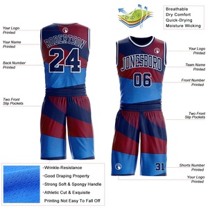 Ensembles d'uniformes de basketball sans manches confortables, légers, respirants, antibactériens, unisexes, pour équipes adultes, grandes tailles, écologiques - Product Image 2