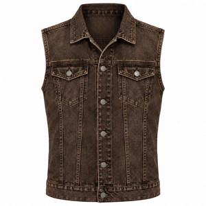 High Quality Winter Casual <b>Men's</b> <b>Denim</b> <b>Vest</b> Heated Anti-UV Breathable Outerwear 100% Cotton Made in Pakistan - Product Image 2