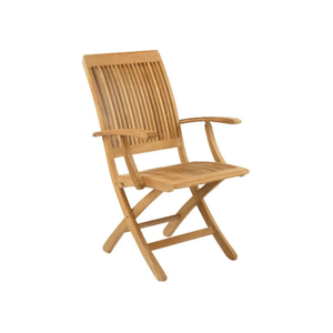 Modern Teak Folding Portable Outdoor <b>Dining</b> <b>Armchair</b> for School and Garden Use - Product Image 2