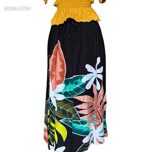 กระโปรงเรยอนทำมือดีไซน์ใหม่ลายดอกไม้ทำในบาหลีโดยช่างฝีมือชาวบาหลีผ้าเรยอนคุณภาพสูงสำหรับผู้หญิง - Product Image 1