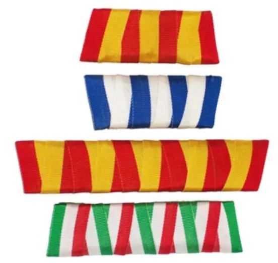 Vente en gros OEM ruban de viscose médaille pour défilé cérémonial cérémonie service organismes clubs individuels couleurs personnalisables